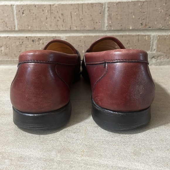 Allen Edmonds mens 10 C oxblood leather Cameron penny loafer dress shoes EUC - Picture 3 of 9